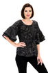 Laszlo Top - Black Floral